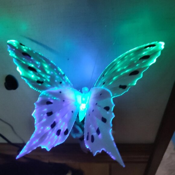Fiber Optics Butterfly Floral Design Night Lights With Switch - Picture 8 of 11